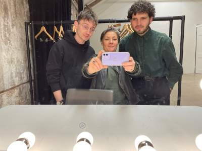 Sam Strong, Elise Rappoport, Stefano Notaro BecomingX Behind the Scenes