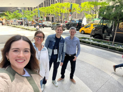 Olivia Flanagan, Melly Cook, Robert Chew, and Ben Turze in New York for Christie's Evening Sale